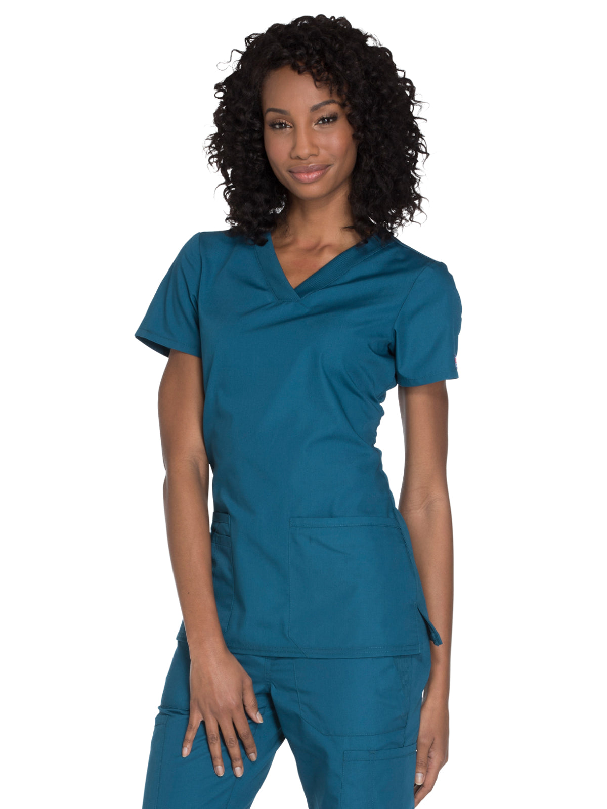 Women's 2-Pocket V-Neck Scrub Top