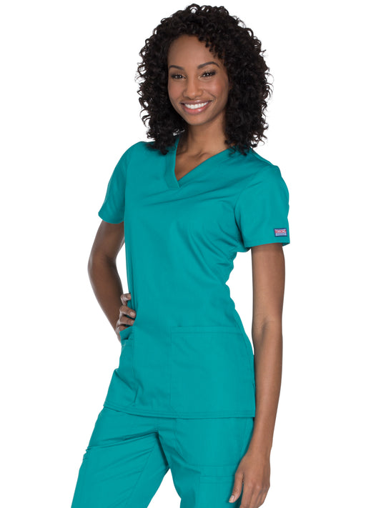 Women's 2-Pocket V-Neck Scrub Top