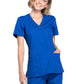 Women's 2-Pocket Mock Wrap Scrub Top