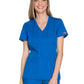 Women's 2-Pocket Mock Wrap Scrub Top