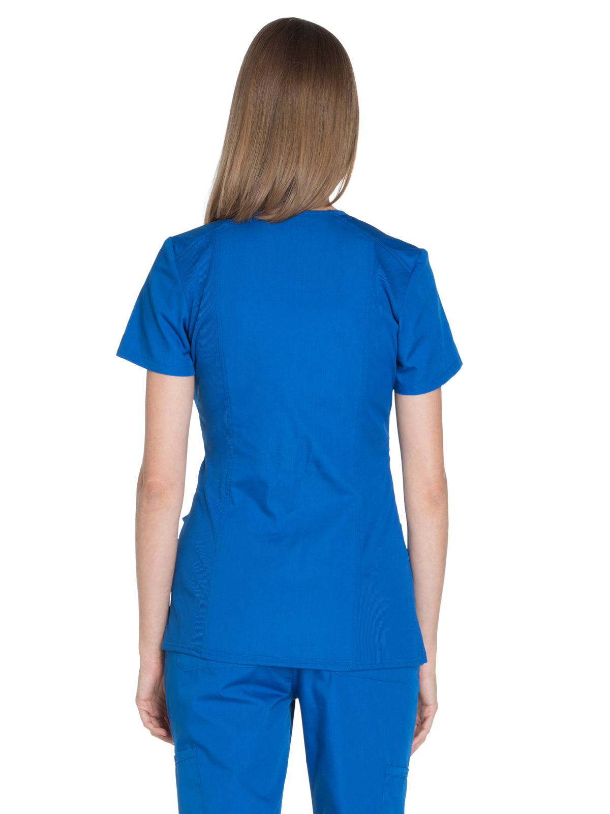 Women's 2-Pocket Mock Wrap Scrub Top