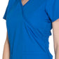 Women's 2-Pocket Mock Wrap Scrub Top