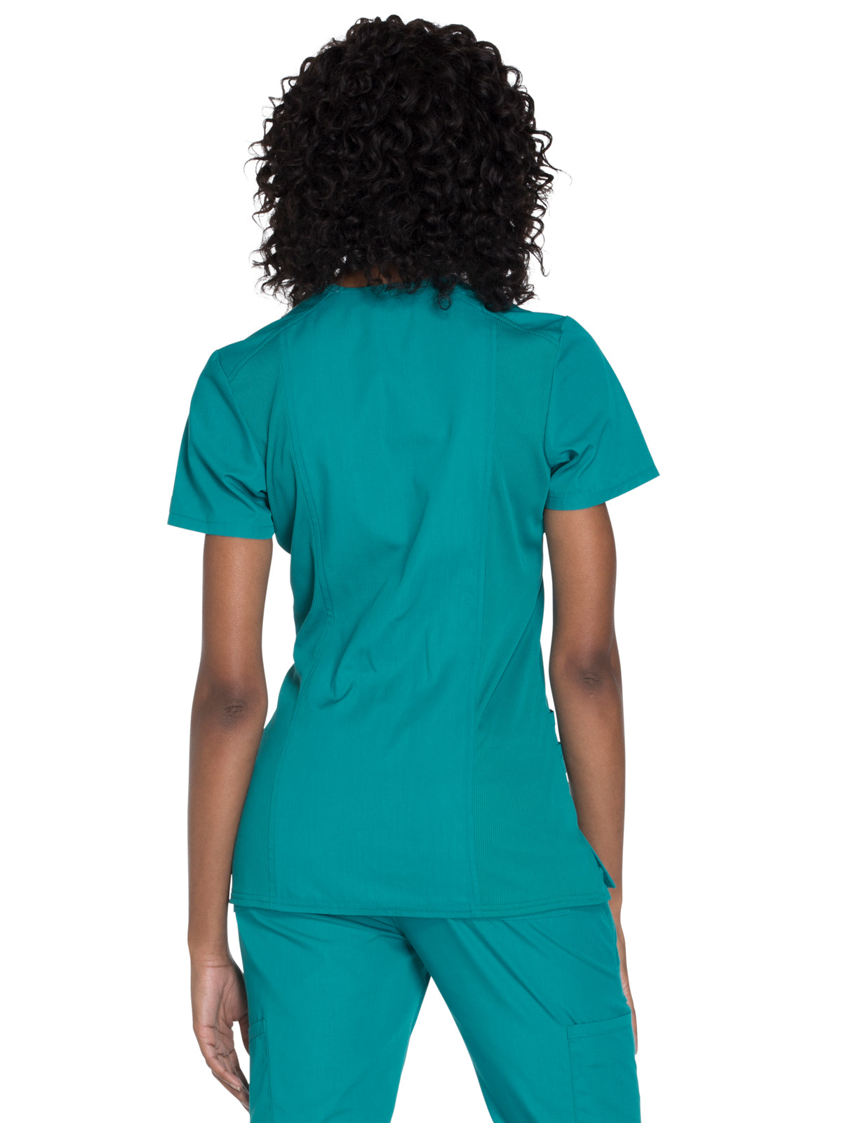 Women's 2-Pocket Mock Wrap Scrub Top