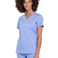 Women's 2-Pocket Mock Wrap Scrub Top