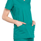 Women's 2-Pocket Mock Wrap Scrub Top