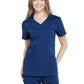 Women's 2-Pocket Mock Wrap Scrub Top