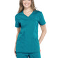 Women's 2-Pocket Mock Wrap Scrub Top