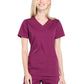 Women's 2-Pocket Mock Wrap Scrub Top