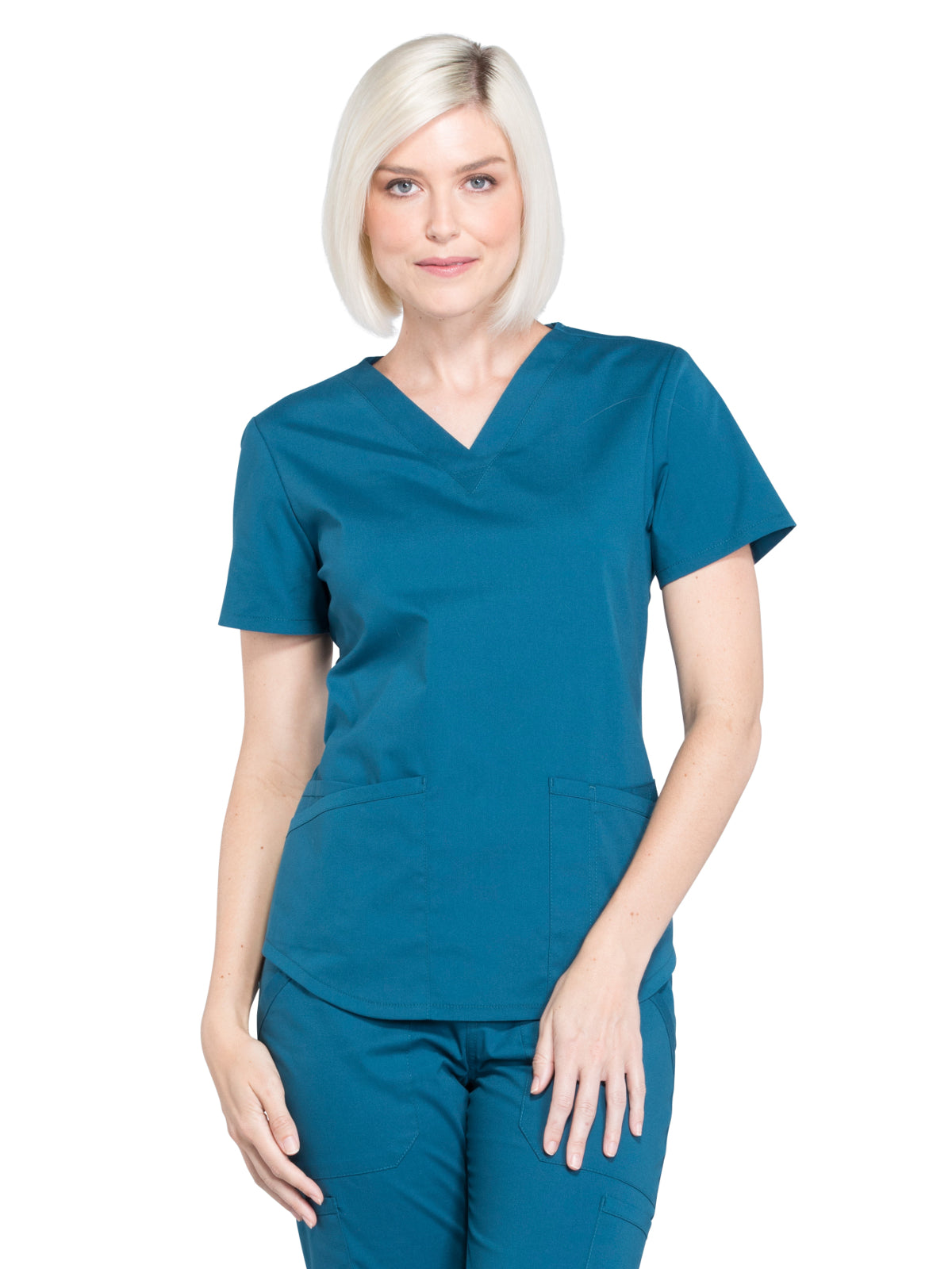 Women's 3-Pocket V-Neck Scrub Top