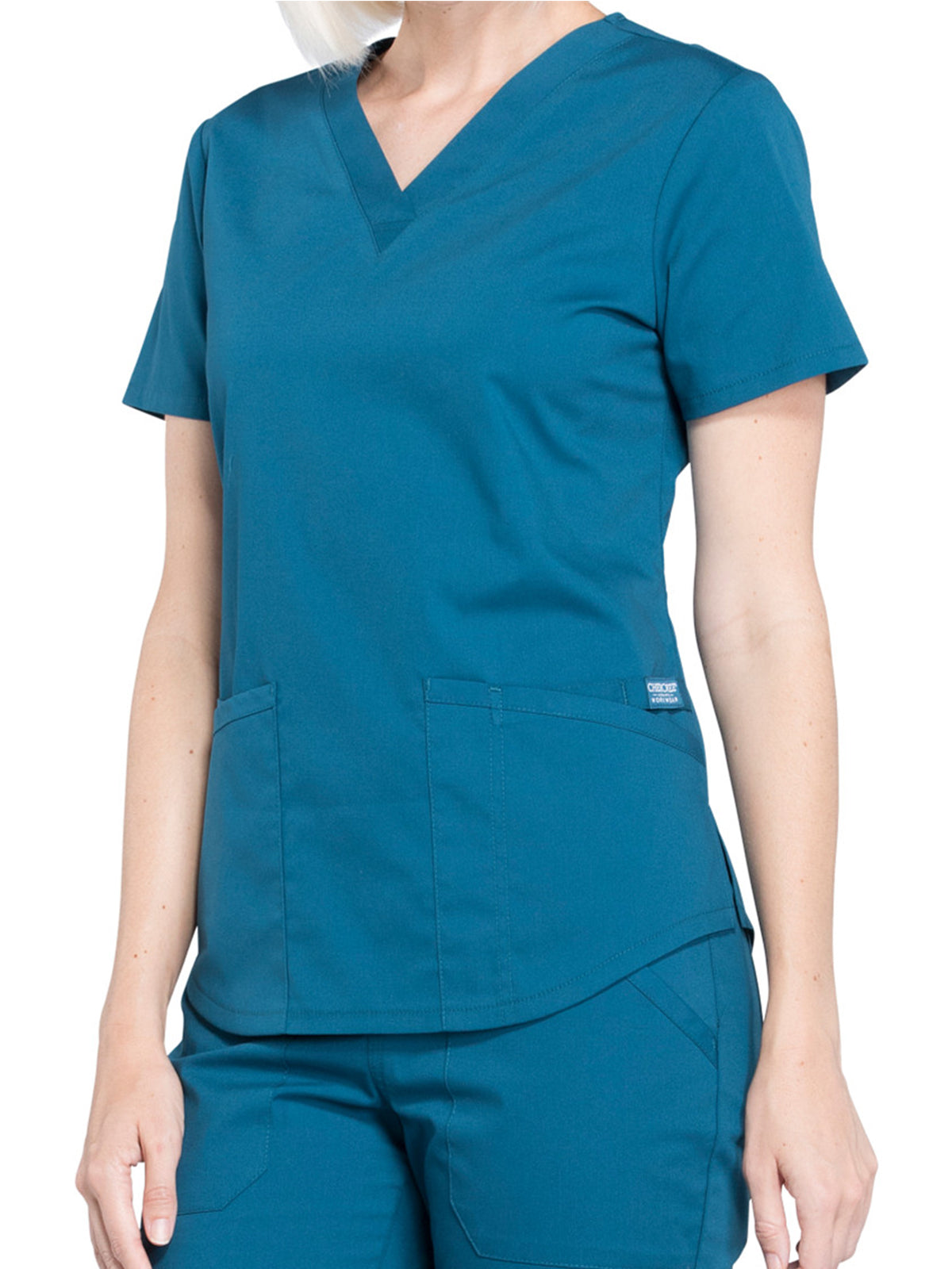 Women's 3-Pocket V-Neck Scrub Top