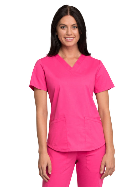 Women's 3-Pocket V-Neck Scrub Top