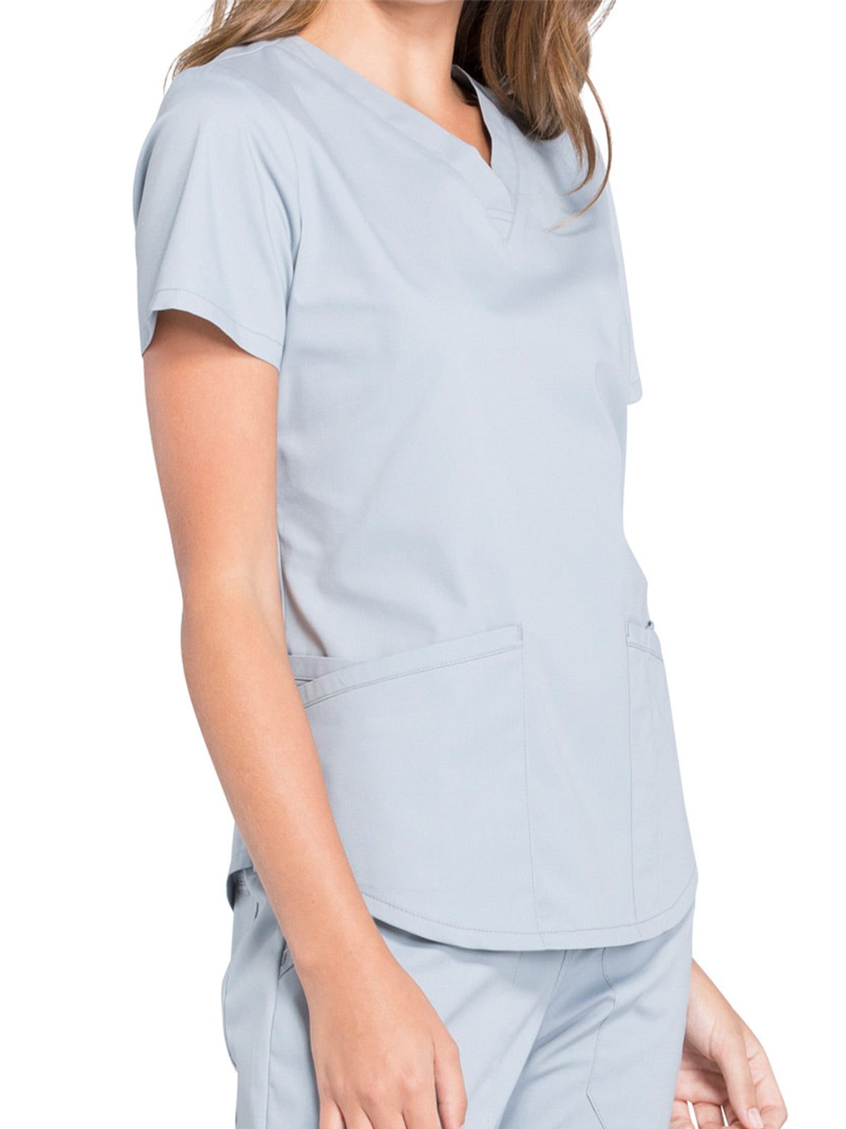 Women's 3-Pocket V-Neck Scrub Top