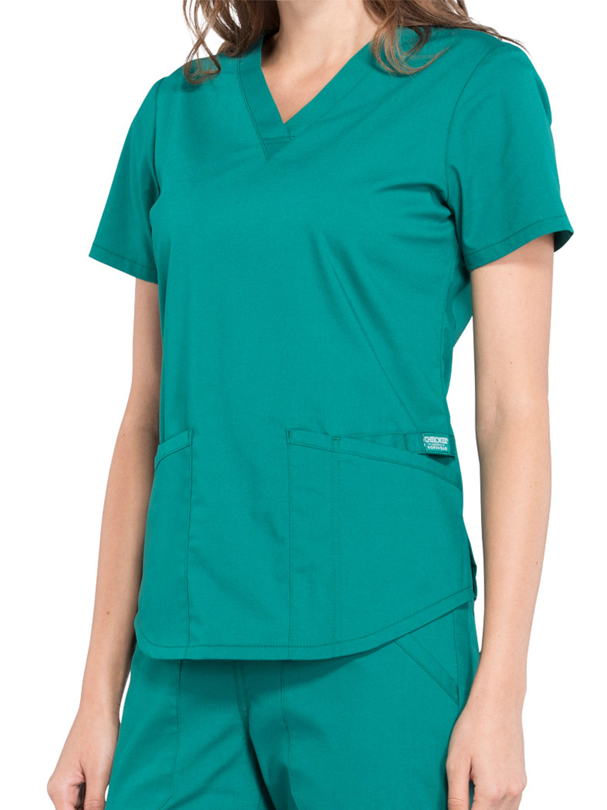 Women's 3-Pocket V-Neck Scrub Top