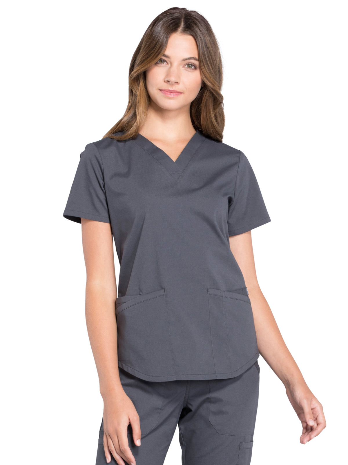 Women's 3-Pocket V-Neck Scrub Top