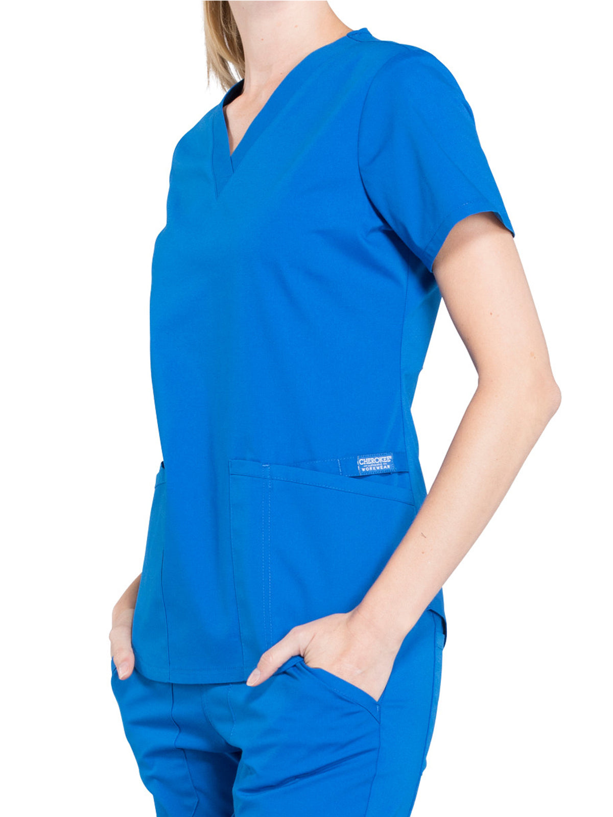 Women's 3-Pocket V-Neck Scrub Top