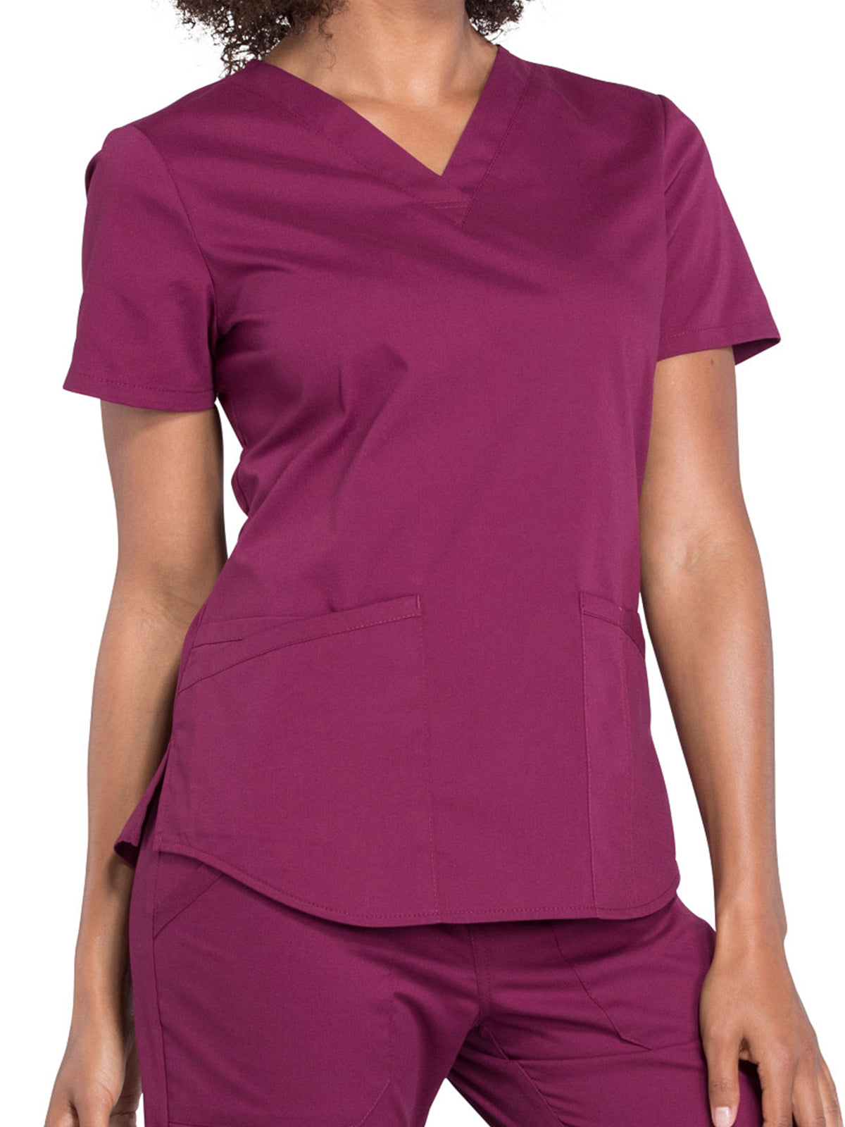 Women's 3-Pocket V-Neck Scrub Top