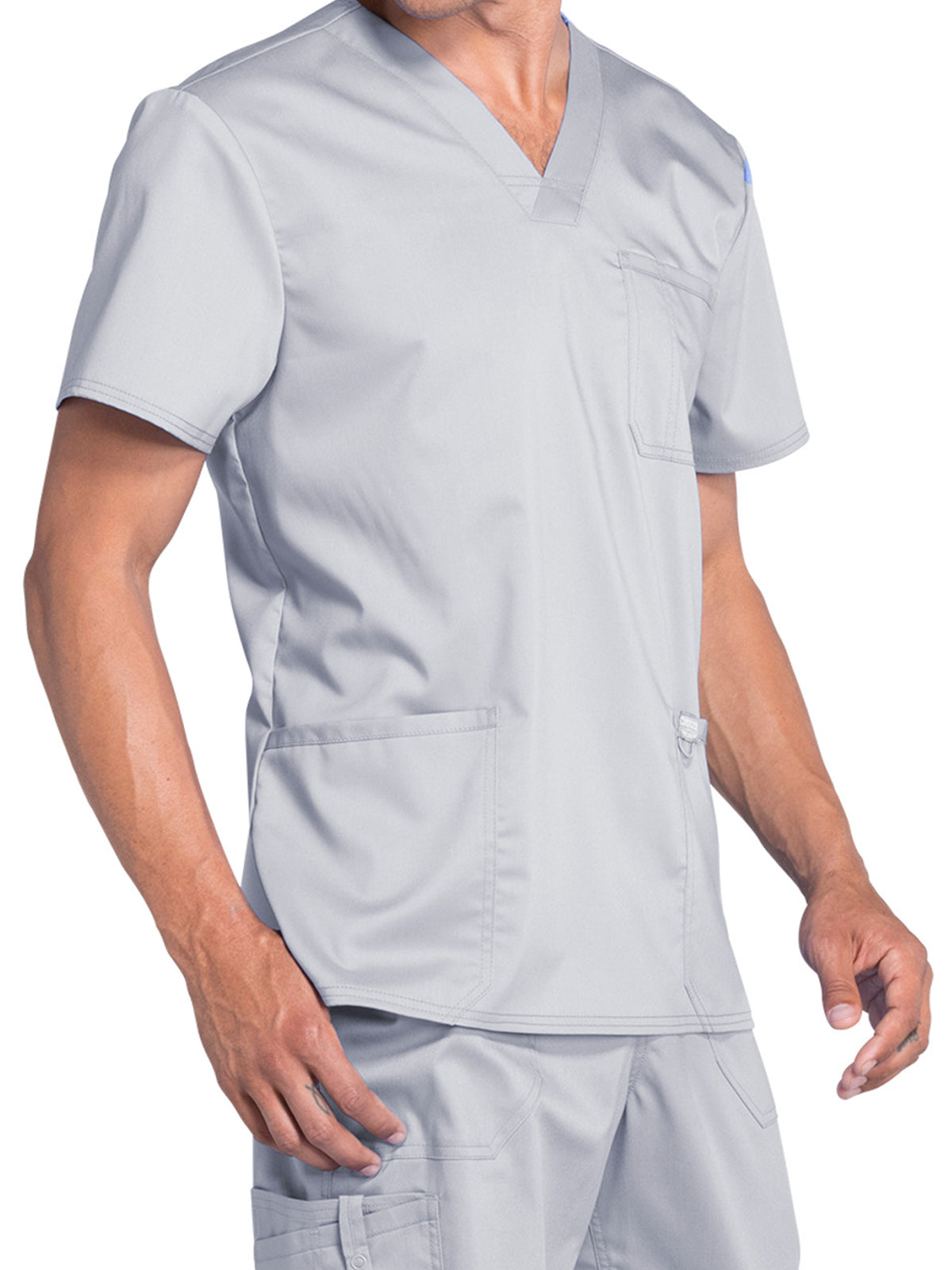 Men's 3-Pocket V-Neck Scrub Top