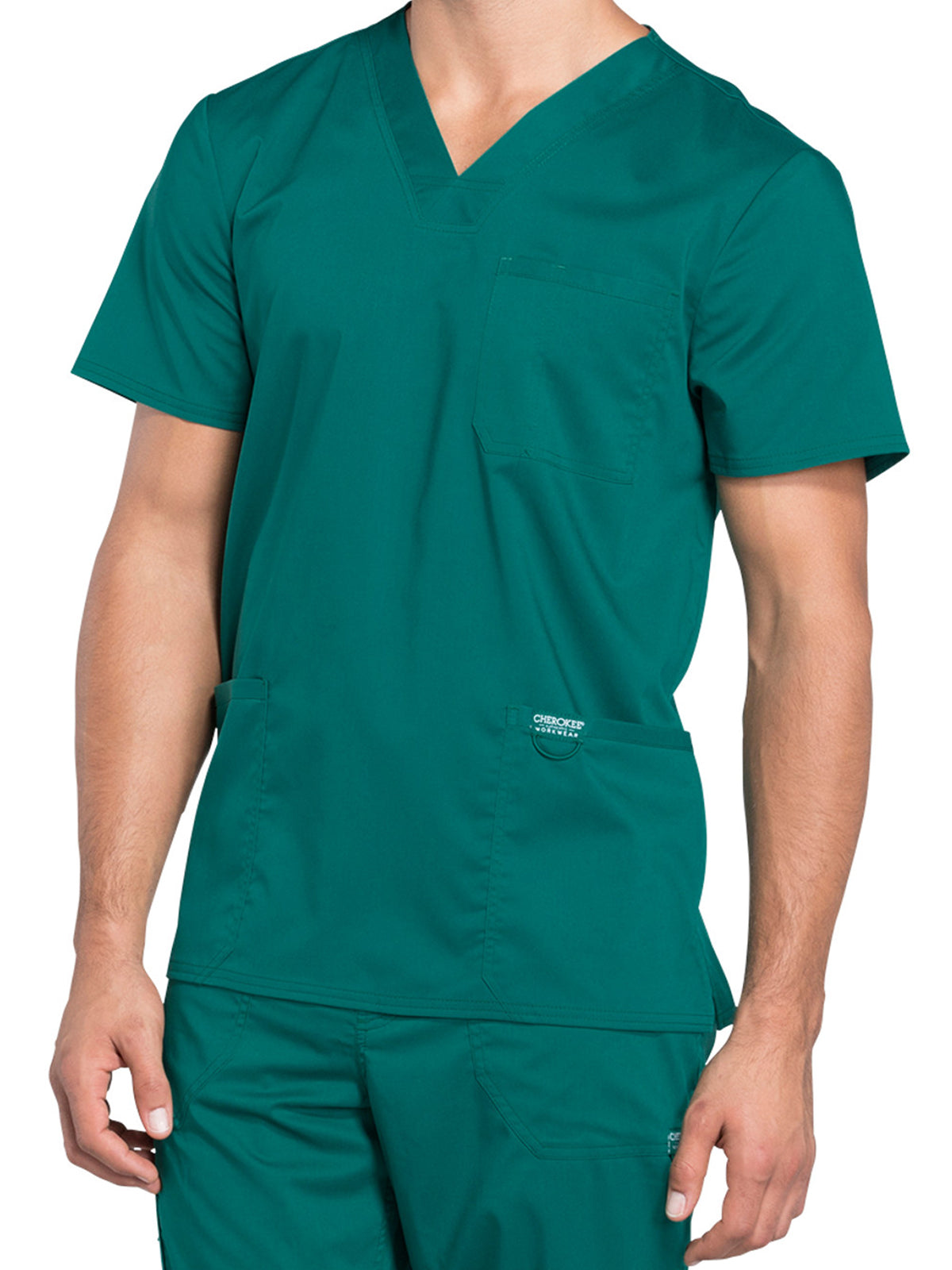 Men's 3-Pocket V-Neck Scrub Top