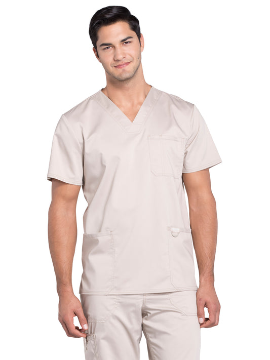 Men's 3-Pocket V-Neck Scrub Top