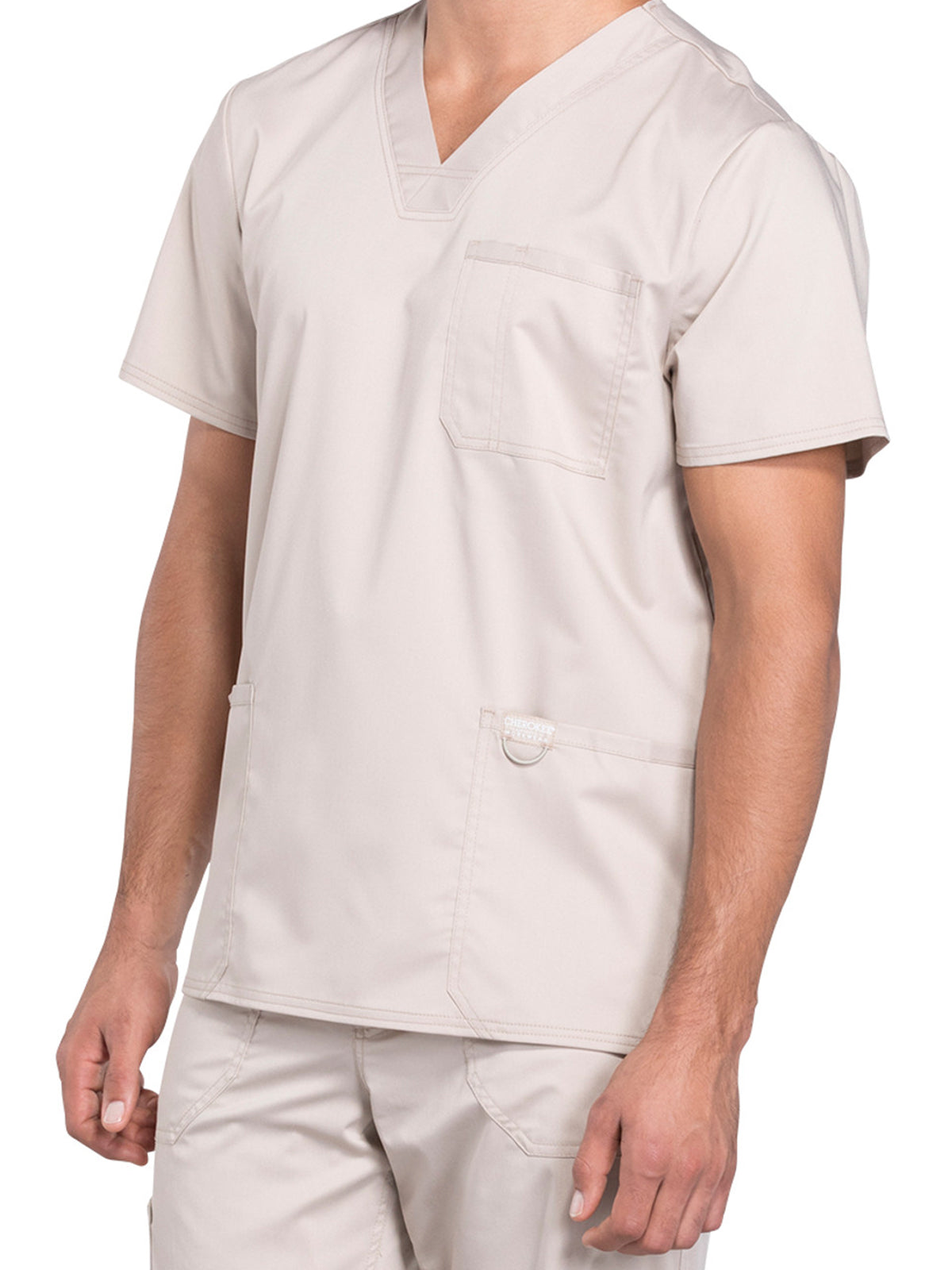 Men's 3-Pocket V-Neck Scrub Top