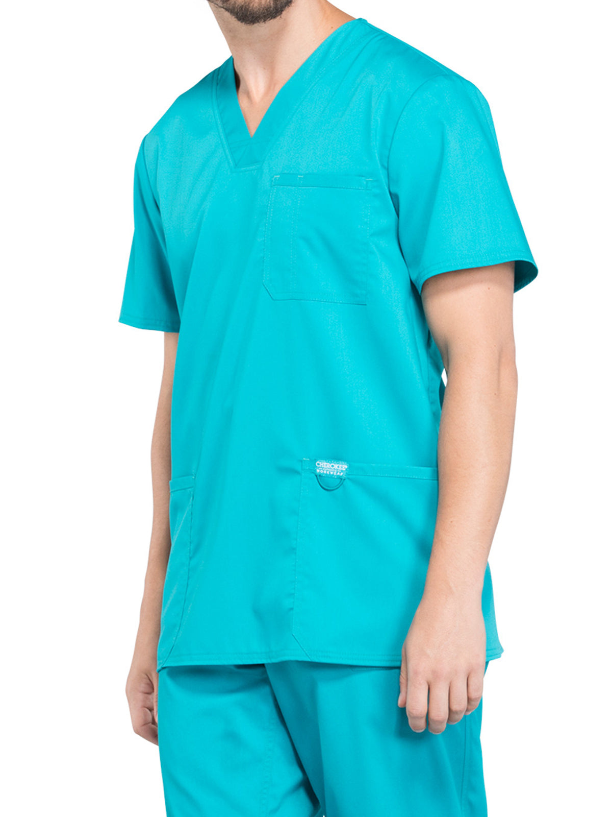 Men's 3-Pocket V-Neck Scrub Top