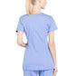 Women's 2-Pocket Maternity Mock Wrap Scrub Top