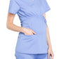 Women's 2-Pocket Maternity Mock Wrap Scrub Top