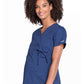 Women's 2-Pocket Maternity Mock Wrap Scrub Top