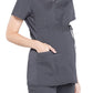 Women's 2-Pocket Maternity Mock Wrap Scrub Top