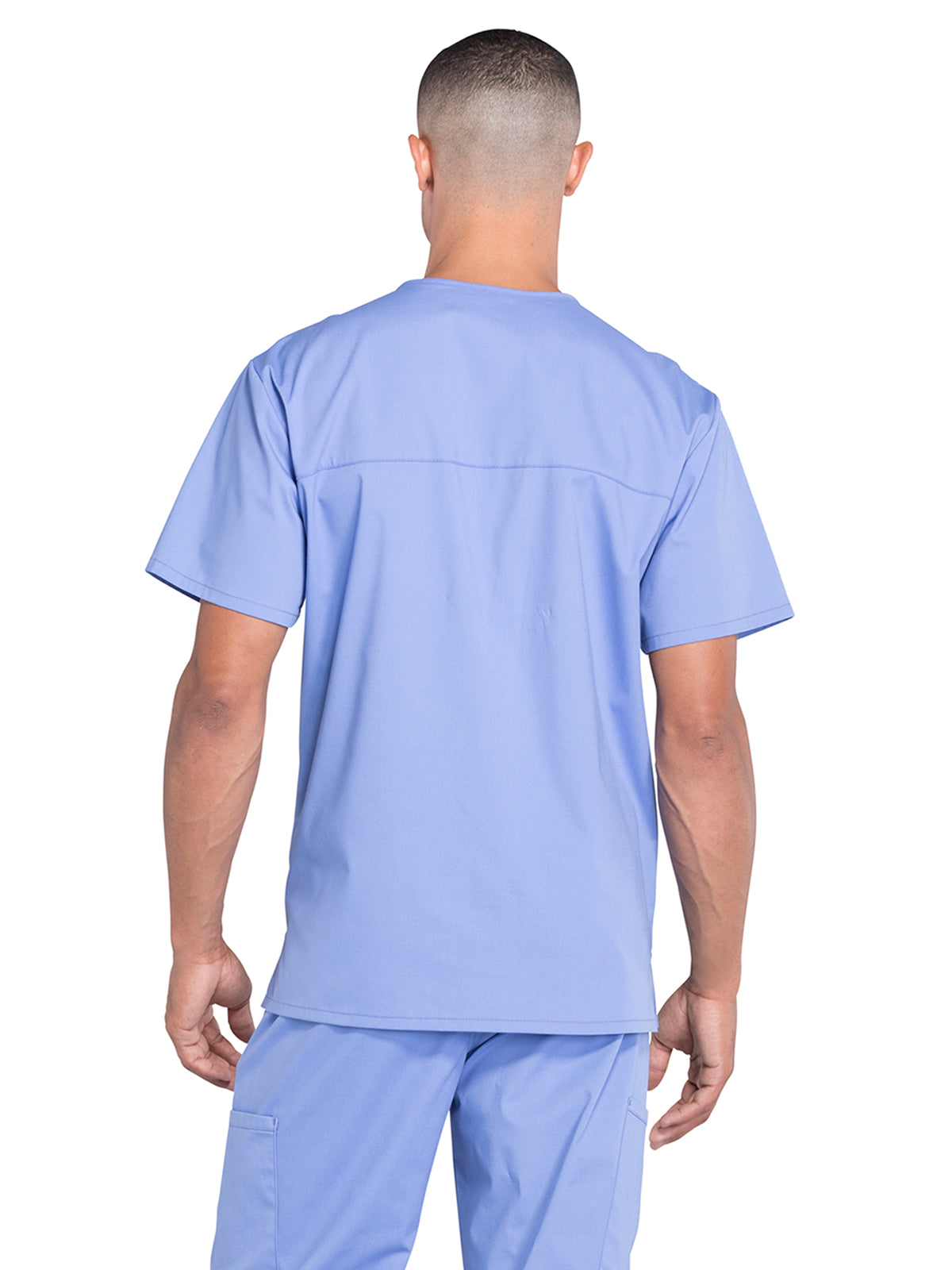 Men's 4-Pocket V-Neck Scrub Top