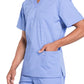 Men's 4-Pocket V-Neck Scrub Top