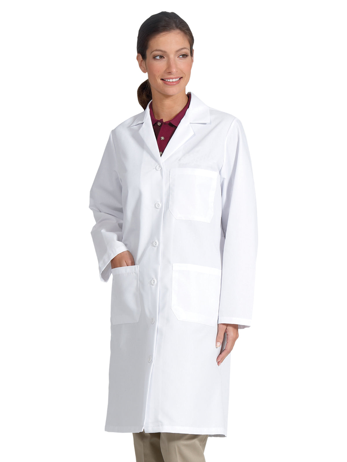 Women's Three-Pocket 39" Full-Length Lab Coat