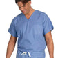 Unisex Reversible V-Neck Scrub Top in Ciel Blue