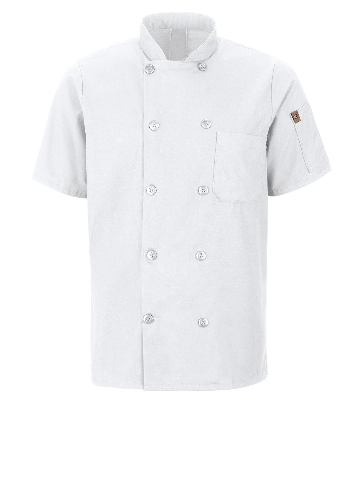 Men's Short Sleeve 29.5" Chef Coat with OilBlok + MIMIX™