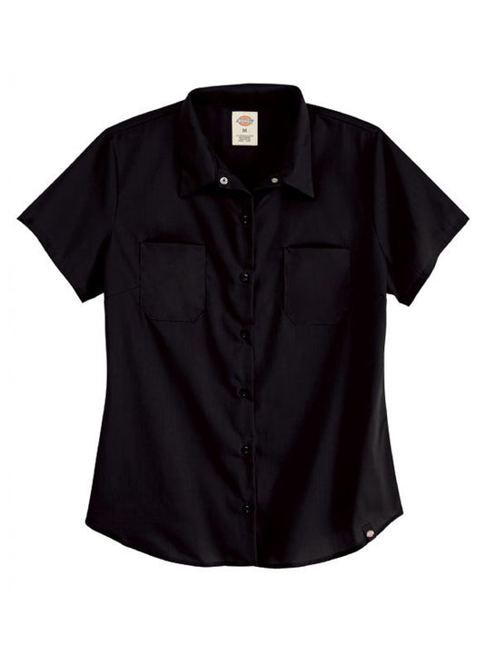 Women's Short-Sleeve Button-Down Industrial Shirt