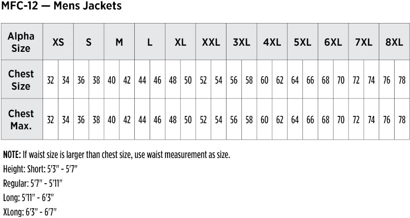 Men's Three-Pocket 30" Lapel Counter Coat