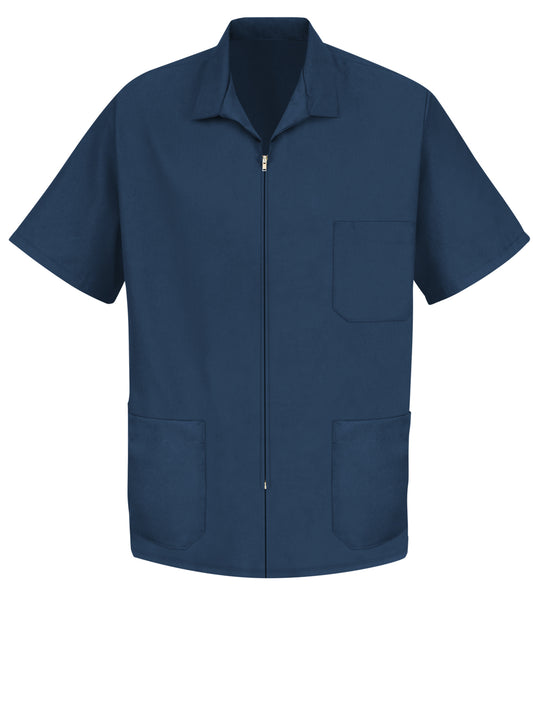 Men's Zip-Front Smock