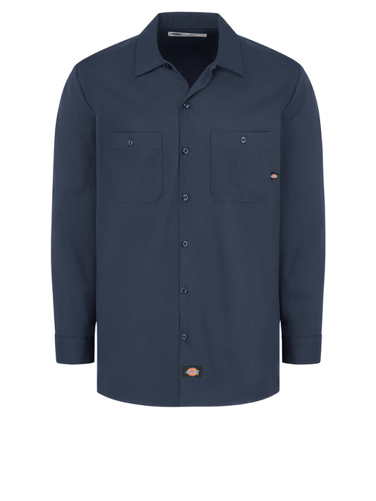 Men's Industrial Cotton Long-Sleeve Work Shirt