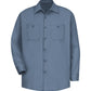 Men's Long Sleeve Wrinkle-Resistant Cotton Work Shirt