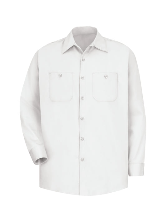 Men's Long Sleeve Wrinkle-Resistant Cotton Work Shirt