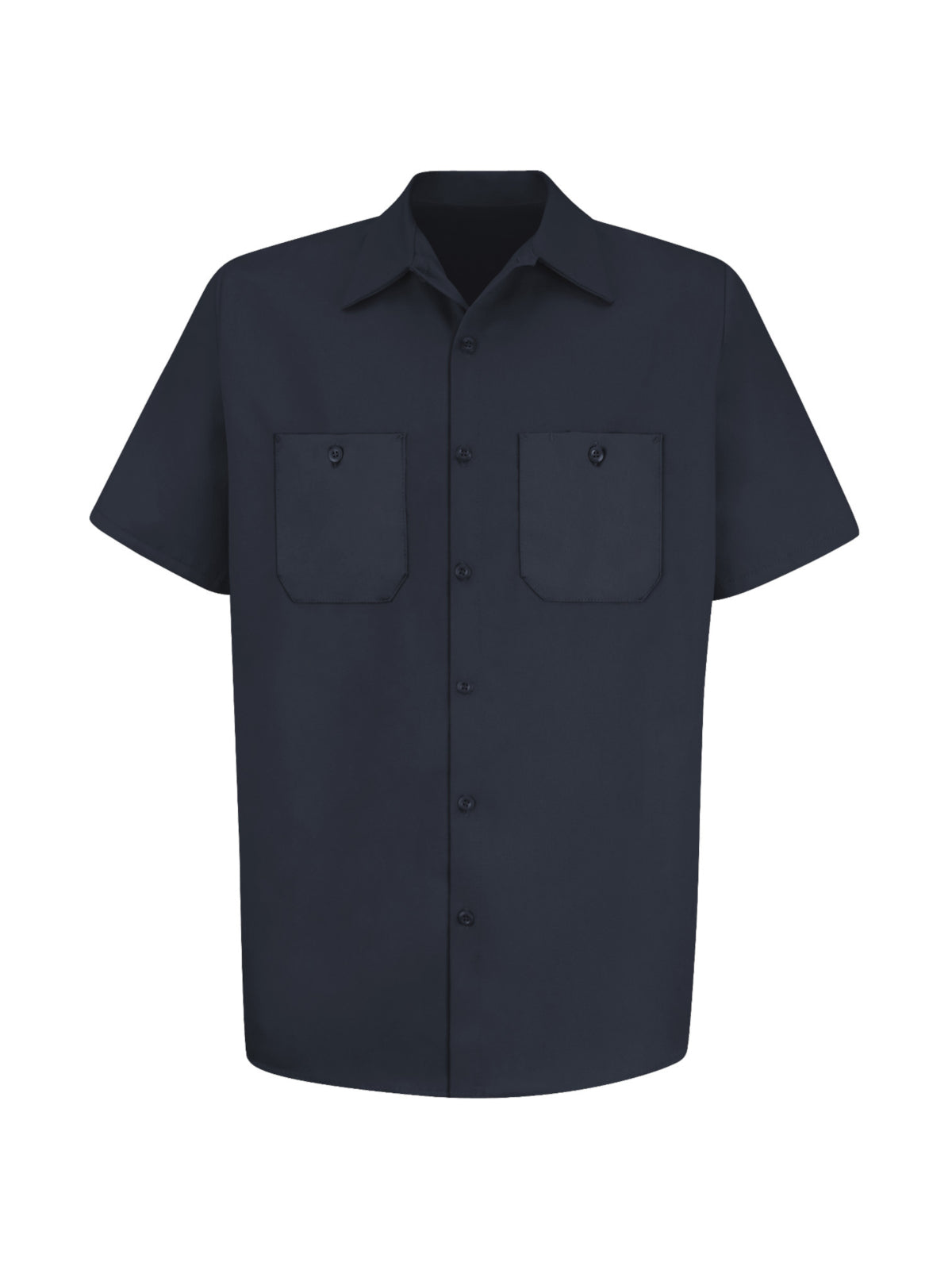 Men's Short Sleeve Wrinkle-Resistant Cotton Work Shirt