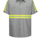 Men's Short Sleeve Wrinkle-Resistant Cotton Work Shirt