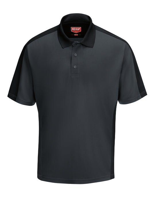 Men's Short Sleeve Performance Knit Two-Tone Polo