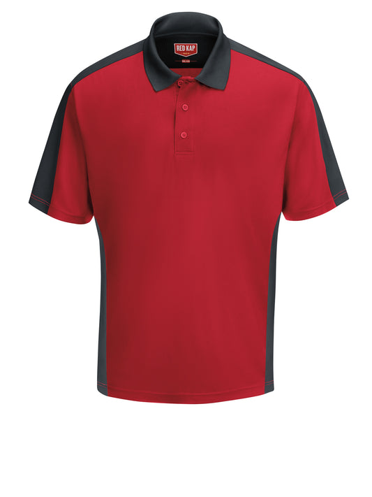 Men's Short Sleeve Performance Knit Two-Tone Polo