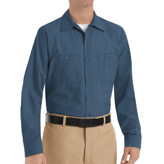 Men's Long Sleeve Industrial Work Shirt