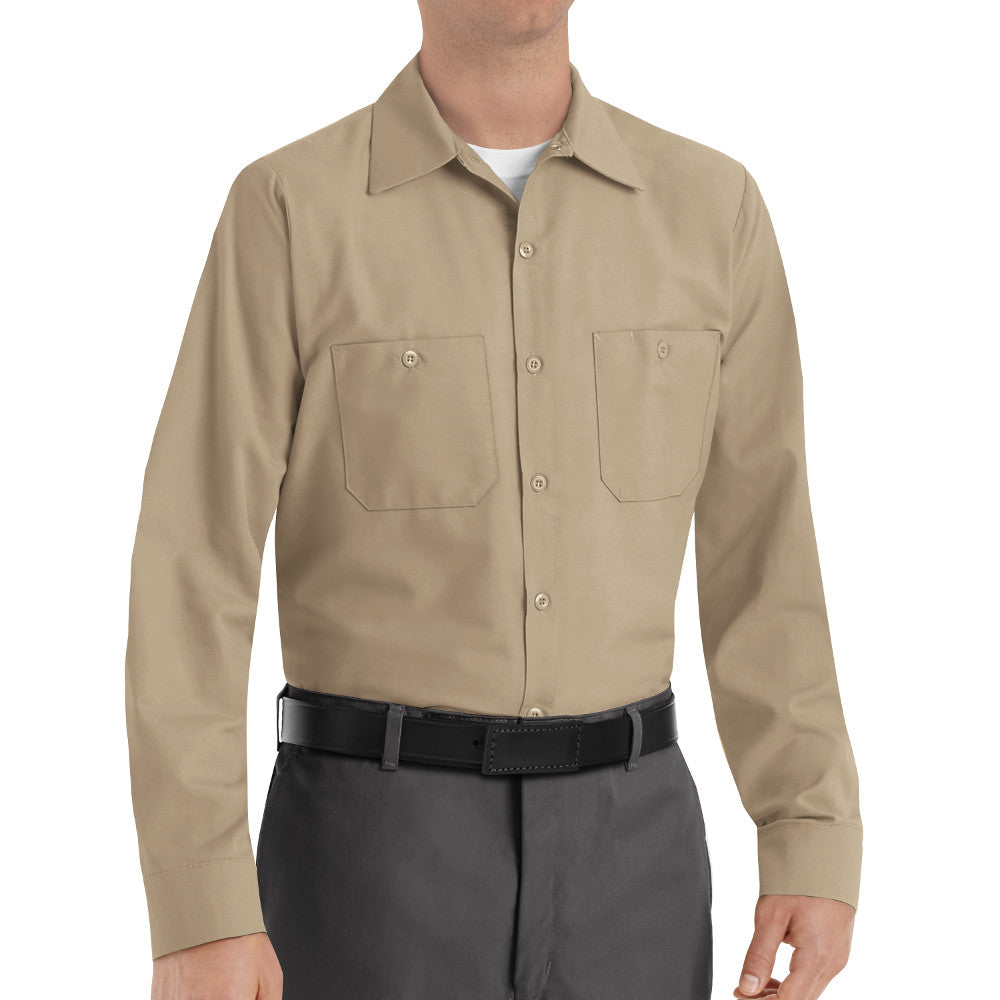 Men's Long Sleeve Industrial Work Shirt