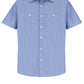 Men's Short Sleeve Striped Work Shirt