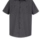 Men's Short Sleeve Striped Work Shirt