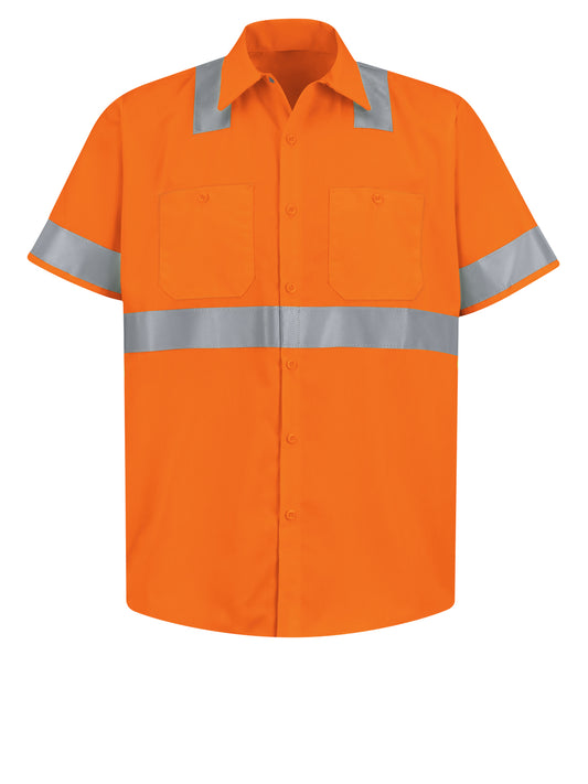 Men's Hi-Visibility Short Sleeve Work Shirt