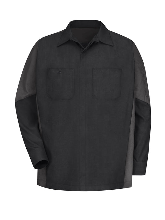 Men's Long Sleeve Two-Tone Crew Shirt